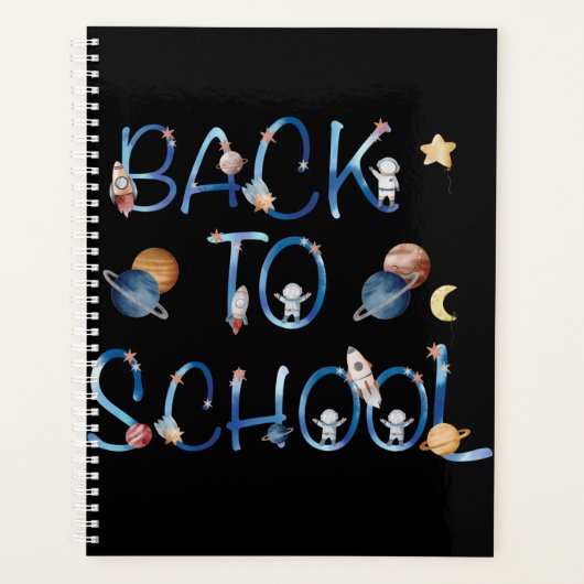 Astronauts Planets Space,back to school プランナー手帳 (正面)