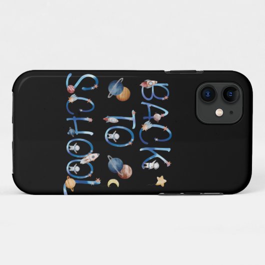 Astronauts Planets Space,back to school Case-Mate iPhoneケース (裏面(横))