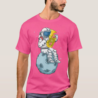 Astronautubaプレーヤー音楽好きビッグバンドゥーバ面白い Tシャツ