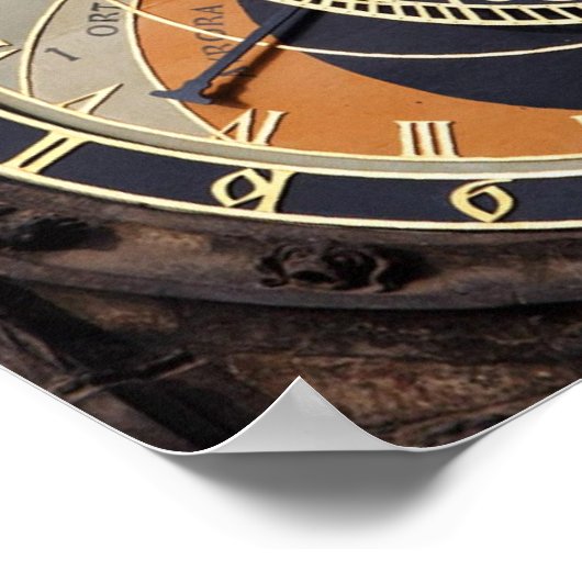 Astronomical Clock In Praque ポスター (角)