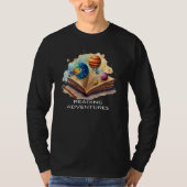 Astronomy Books  Reading Passion For Universe Plan Tシャツ (正面)