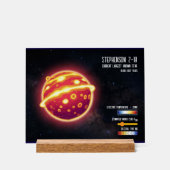 Astronomy Largest Star Space Science Infographic アクリルサイン (正面)