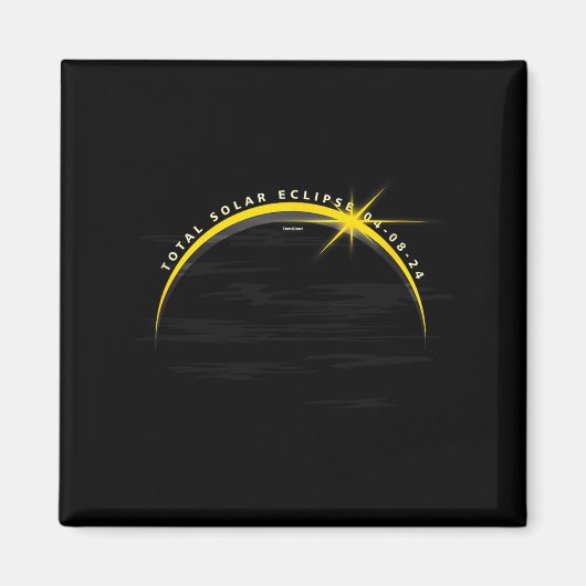 Astronomy solar eclipse april 2024 moon watch Astr マグネット (正面)
