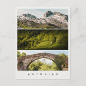 Asturias views and landscapes Travel photo Collage ポストカード (正面)