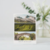 Asturias views and landscapes Travel photo Collage ポストカード (スタンド正面)