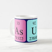 Asun定期的なテーブル名mag コーヒーマグカップ (正面左)