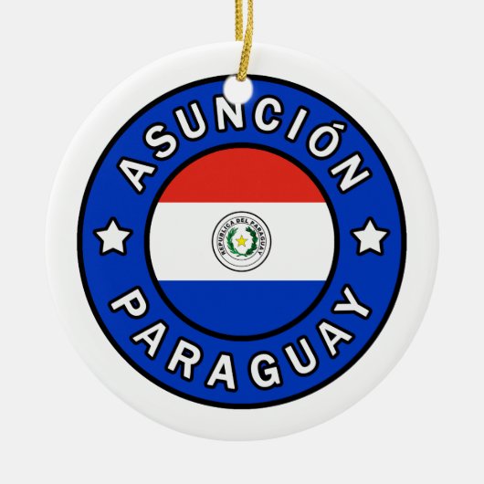Asunciónパラグアイ セラミックオーナメント (正面)