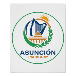 Asuncion Paraguay South America ポスター
