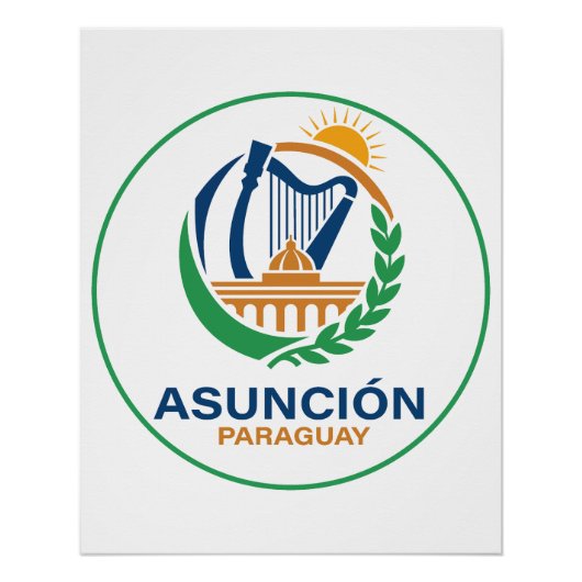 Asuncion Paraguay South America ポスター (正面)