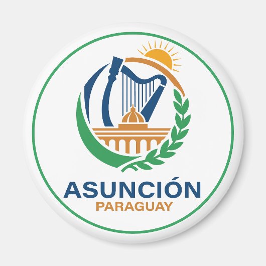 Asuncion Paraguay South America マグネット (正面)