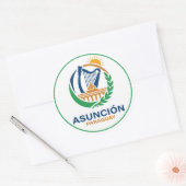 Asuncion Paraguay South America ラウンドシール (封筒)