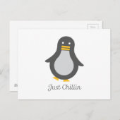 Asvのペンギン ポストカード (正面/裏面)