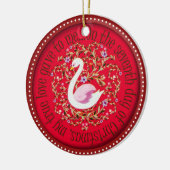 aswimming 7羽の白鳥 セラミックオーナメント (左)