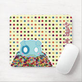 Asylカスタマイズ可能な犬-砂糖のスカル- マウスパッド (マウス)