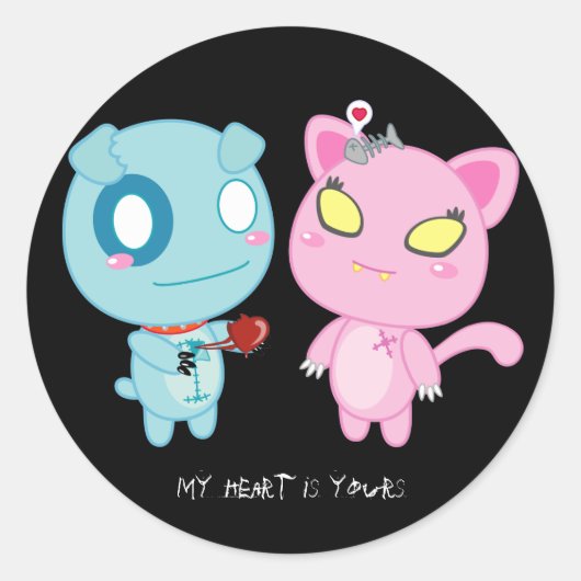 Asyl & Naddel Valentine – 私のハートは貴方 ラウンドシール (正面)