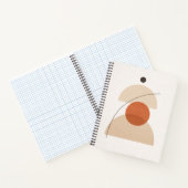 Asymmetric Minimal Geometric Art – Modern Abstract ノートブック (内部)