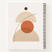 Asymmetric Minimal Geometric Art – Modern Abstract ノートブック (裏面)