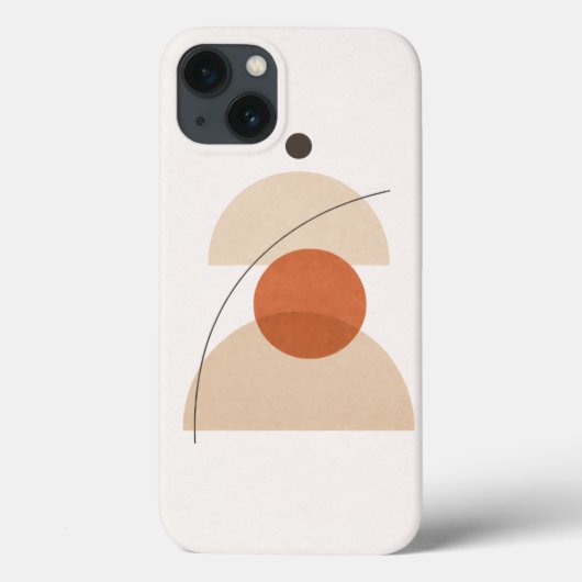Asymmetric Minimal Geometric Art – Modern Abstract Case-Mate iPhoneケース (裏面)