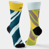 Asymmetric Stripes Mixup 3 and 5, Crazy ソックス (傾斜あり)