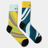 Asymmetric Stripes Mixup 3 and 5, Crazy ソックス (右)