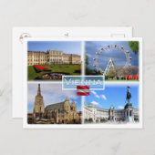 ATウィーン – シュロス・シェーンブルン – プラター・ファンフェア –  ポストカード (正面/裏面)