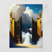 At天国の門ブラッククリスチャンのアートポストカード ポストカード (正面)