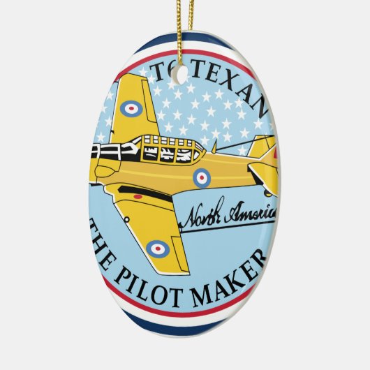 AT6テキサス州のAbzeichenの北アメリカT6テキサス人Abzei セラミックオーナメント (左)