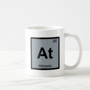 At - アトロポス 運命の化学周期表シンボル コーヒーマグカップ