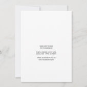 AT エレガント LAST photo日付を保存 招待状 (裏面)