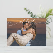 AT エレガント LAST photo日付を保存 招待状 (スタンド正面)