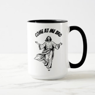 At 来 Me Bro Jesus おもしろい Christian Bible Coffee マグカップ