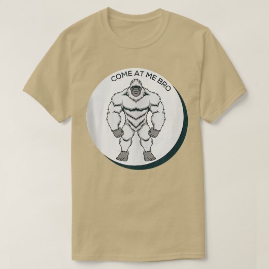 At 来 Me Bro Yetiジミおもしろいムとパーティーデザイン図 Tシャツ (デザイン正面)