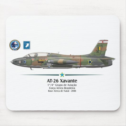 AT-26 Xavante - Força Aérea Brasileira - FAB マウスパッド (正面)