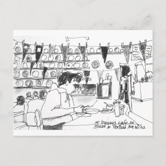 At Bywaysカフェオングリサン,ポートランド,オレゴン ポストカード (正面)