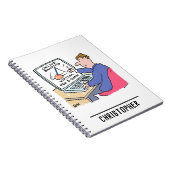 At Computer Online Banking おもしろい Cartoon ノートブック (右側)