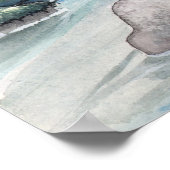 At Dusk Fairy Dragonfly Frog Posterプリント ポスター (角)