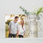 At Finally We're Photo 婚約した婚約 案内状 (スタンド正面)