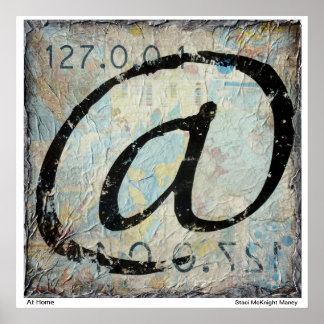 @ - At Home – ローカルホスト – マップ ポスター