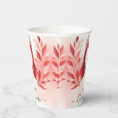 At Hot Pink Crown Tiara Black Lace Red Quinceanera 紙コップ (右)