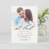 At Last Photo結婚式招待状 招待状 (スタンド正面)