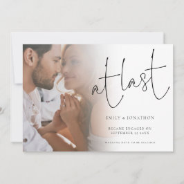 At Last Scriptフォト婚約の発表 招待状