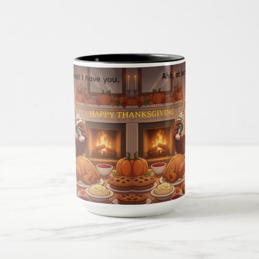 At least I Have You Thanksgiving Mug マグカップ (中央)
