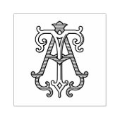 AT Monogram TAモノグラムゴムスタンプ ラバースタンプ (インプリント)