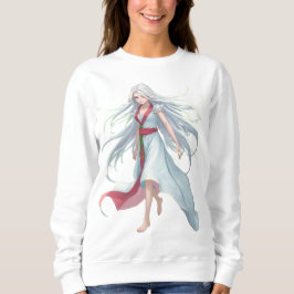 At Night Anime Women's Basic Sweatshirt スウェットシャツ
