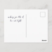 At Peace めい想's Yoga Girl Crystals Blue Purple ポストカード (裏面)