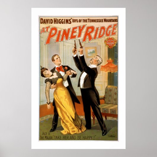 At Piney Ridgeヴィンテージシアターポスター ポスター (正面)