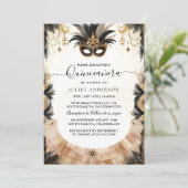 At Promマスクファンシーおもしろい仮装ボールキンセアニェラ 招待状 (スタンド正面)