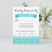 At Sea 航海の Wedding RSVPカード (スタンド正面)