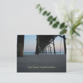 At Sea Level - Oak Island, NC ポストカード (スタンド正面)