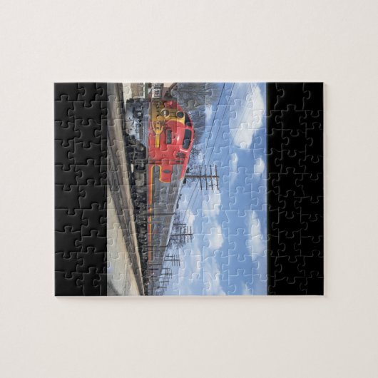 AT&SF EMD F-7 #342_Trains ジグソーパズル (横)